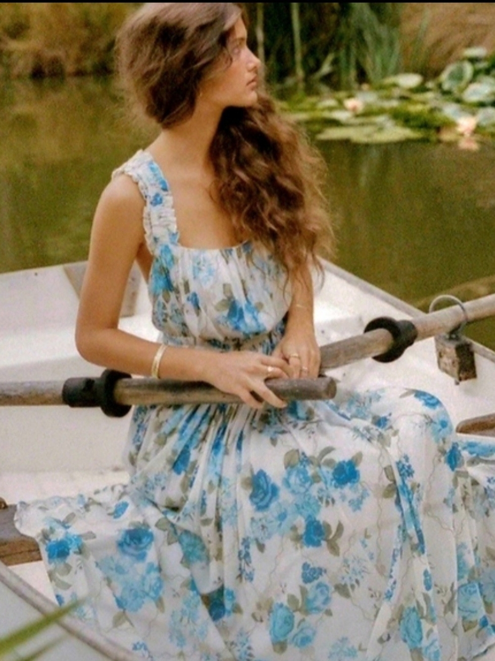 ✨ SPELL & THE GYPSY COLLECTIVE Rose Garden Strappy Soirée Gown Midi Dress | S ✨
